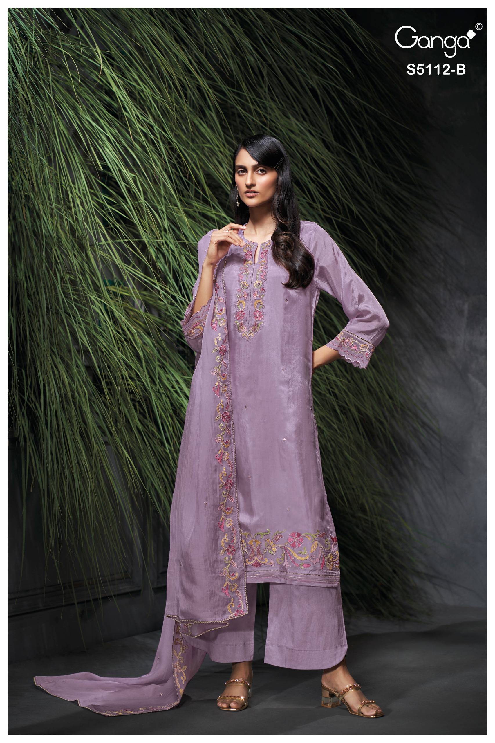 DARIAH 5112 Series By GANGA FASHION Stylish Beautiful Colourful Silk Dresses At Wholesale Price